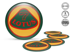 Lotus Rim Stickers Car Stylish Domed Design